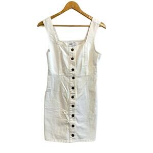 Urban Outfitters White Button-Down Mini Dress